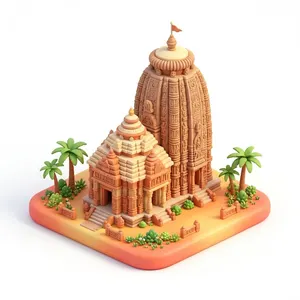 Bhubaneswar 3D illustration