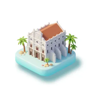 Goa 3D illustration