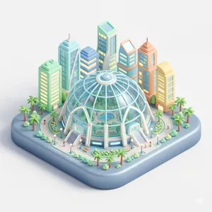 Gurugram 3D illustration