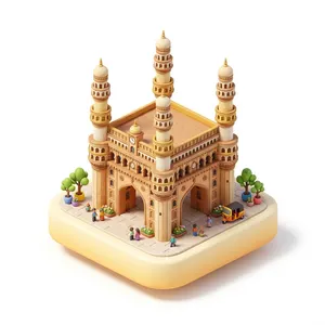 Hyderabad 3D illustration