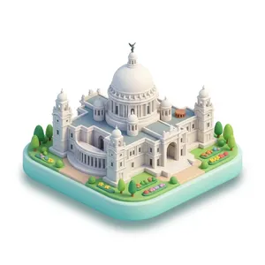 Kolkata 3D illustration