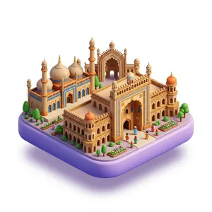 Lucknow 3D illustration