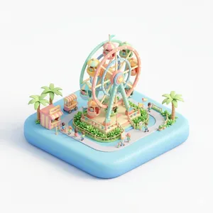 Noida 3D illustration