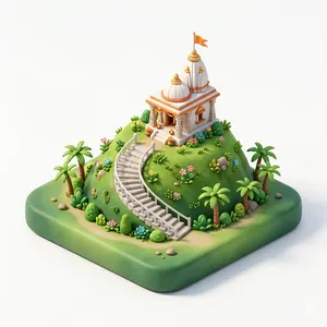 Ranchi 3D illustration