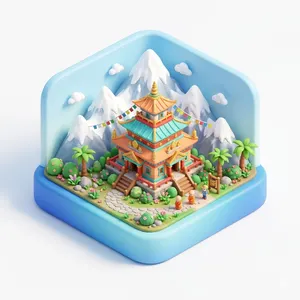 Siliguri 3D illustration